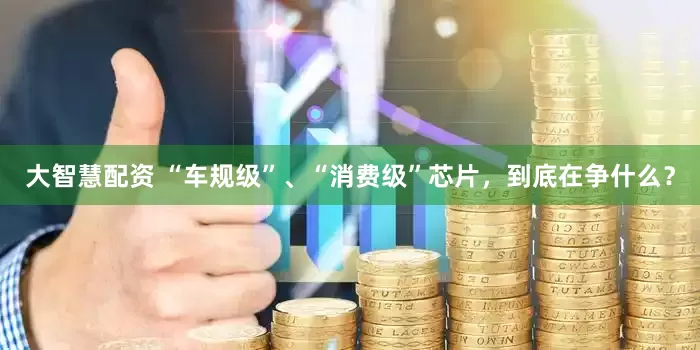 大智慧配资 “车规级”、“消费级”芯片，到底在争什么？